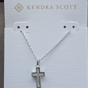Kendra Scott Silver Cross Pendant Necklace